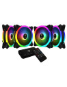 Set 4 ventilatoare Gamdias Aeolus M2 1204R 120mm iluminare