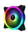 Set 4 ventilatoare Gamdias Aeolus M2 1204R 120mm iluminare