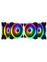 Set 4 ventilatoare Gamdias Aeolus M2 1204R 120mm iluminare