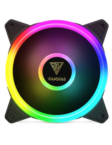 Set 4 ventilatoare Gamdias Aeolus M2 1204R 120mm iluminare