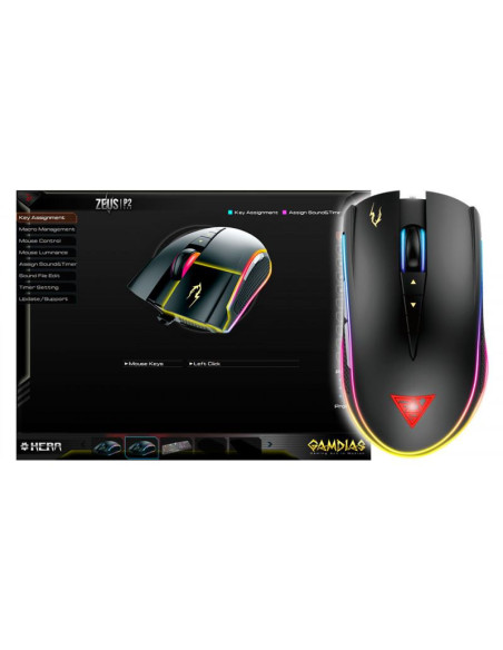 Mouse gaming Gamdias Zeus P2 iluminare RGB,ZEUS-P2