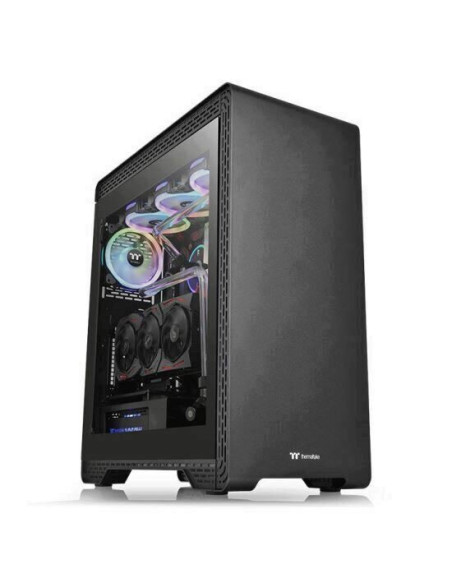 Carcasa Thermaltake S500 Tempered Glass neagra,CA-1O3-00M1WN-00