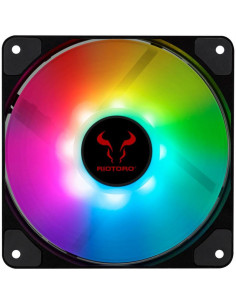 Set 3 ventilatoare Riotoro Quiet Storm 120mm iluminare 2