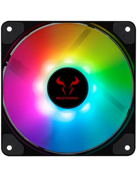 Set 3 ventilatoare Riotoro Quiet Storm 120mm iluminare