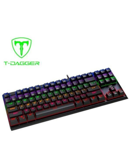 Tastatura mecanica gaming T-Dagger Corvette neagra iluminare Tastatura mecanica gaming T-Dagger Corvette neagra iluminare