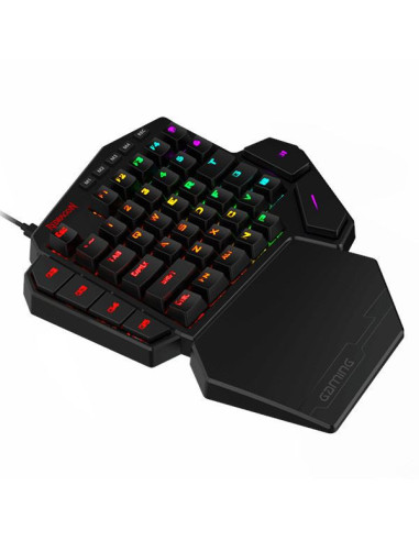 Tastatura gaming mecanica One-hand Redragon Diti neagra