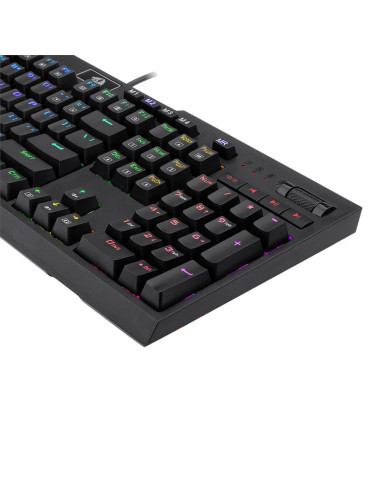 Tastatura gaming mecanica Redragon Brahma neagra iluminare