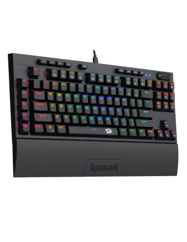 Tastatura gaming mecanica Redragon Broadsword neagra iluminare