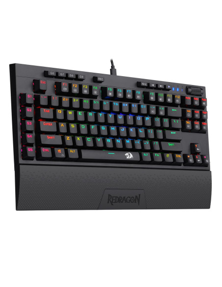 Tastatura gaming mecanica Redragon Broadsword neagra iluminare