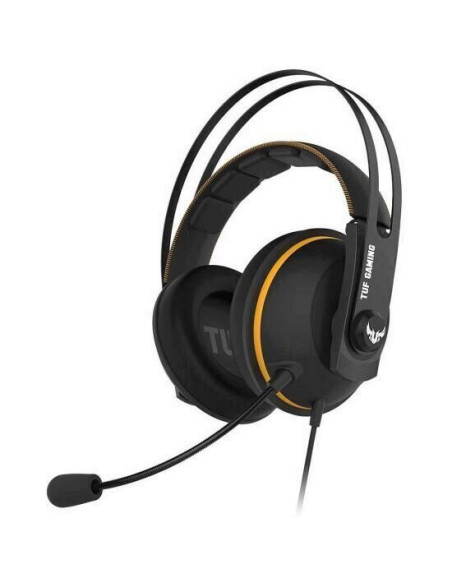 Casti gaming ASUS TUF H7 negre cu galben,90YH01MY-B8UA00