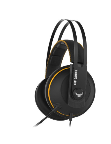 Casti gaming ASUS TUF H7 negre cu galben,90YH01MY-B8UA00
