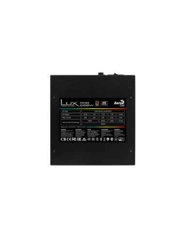 Sursa Aerocool Lux RGB 650 650W iluminare RGB,LUX-RGB-650