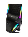 Scaun gaming Inaza Rainbow negru iluminare RGB,RBW01-BK