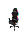 Scaun gaming Inaza Rainbow negru iluminare RGB,RBW01-BK