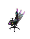 Scaun gaming Inaza Rainbow negru iluminare RGB,RBW01-BK