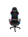 Scaun gaming Inaza Rainbow negru iluminare RGB,RBW01-BK