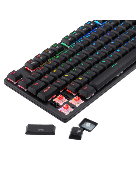 Tastatura gaming mecanica Redragon Shrapnel neagra iluminare