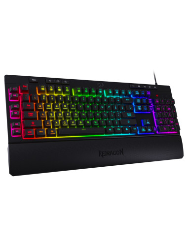 Tastatura gaming Redragon Shiva neagra iluminare RGB,K512RGB-BK