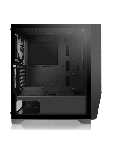 Carcasa Thermaltake H550 Tempered Glass argintie iluminare