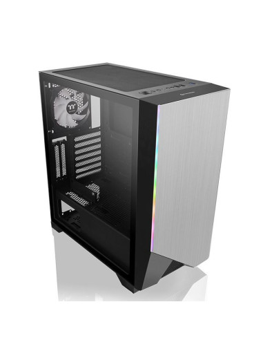 Carcasa Thermaltake H550 Tempered Glass argintie iluminare