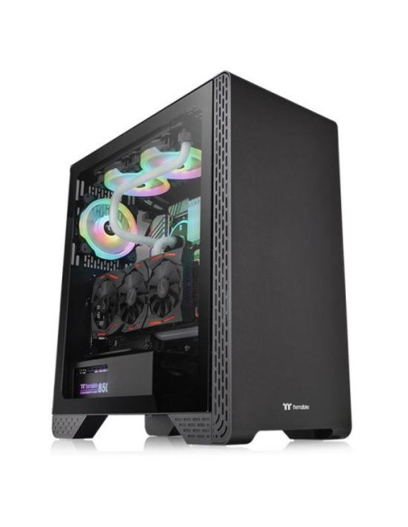 Carcasa Thermaltake S300 Tempered Glass neagra,CA-1P5-00M1WN-00