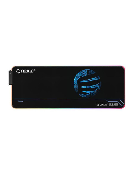Mousepad Orico FSD-15 negru iluminare RGB,FSD-15-BK