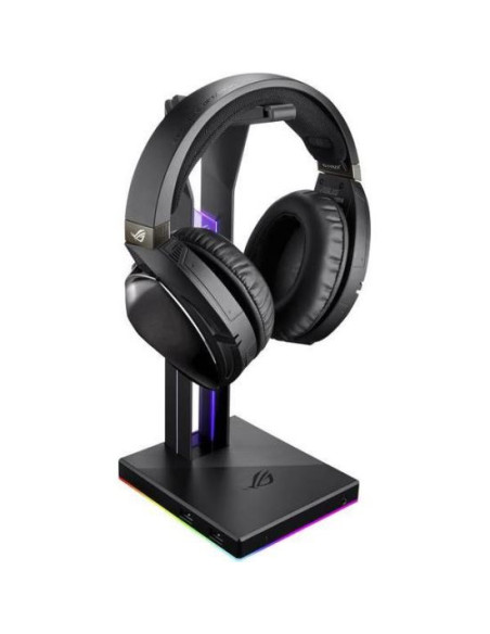 Stand casti ASUS ROG Throne Qi iluminare RGB
