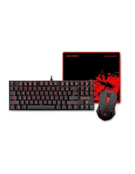 Kit tastatura mecanica si mouse Redragon Gaming Essentials