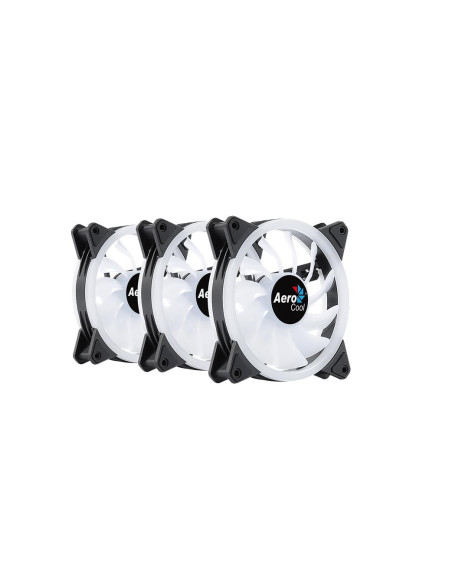 Set 3 ventilatoare Aerocool Duo 12 Pro 120mm iluminare