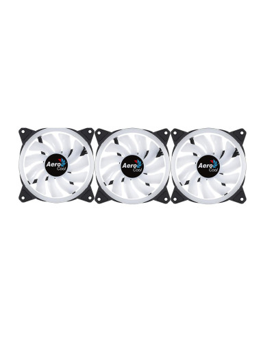 Set 3 ventilatoare Aerocool Duo 12 Pro 120mm iluminare