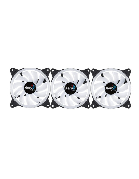 Set 3 ventilatoare Aerocool Duo 12 Pro 120mm iluminare