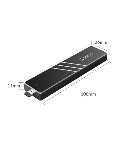 Rack SSD Orico PAM-C3 NVME M.2 USB 3.1 negru,PAM2-C3-BK