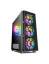 Carcasa Inaza Starfire Tempered Glass neagra,INZ-STARFIRE