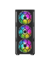 Carcasa Inaza Starfire Tempered Glass neagra,INZ-STARFIRE