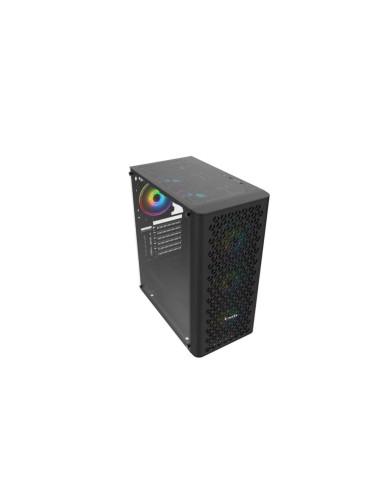 Carcasa Inaza Fury Tempered Glass neagra,INZ-FURY