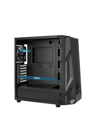 Carcasa Aerocool Air Hawk neagra,AIRHAWK-G-BK-V1