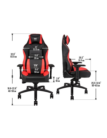 Scaun gaming Tt eSPORTS X Comfort negru cu