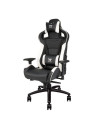 Scaun gaming Thermaltake X Fit negru cu alb,GGC-XFI-BBLFDL-01