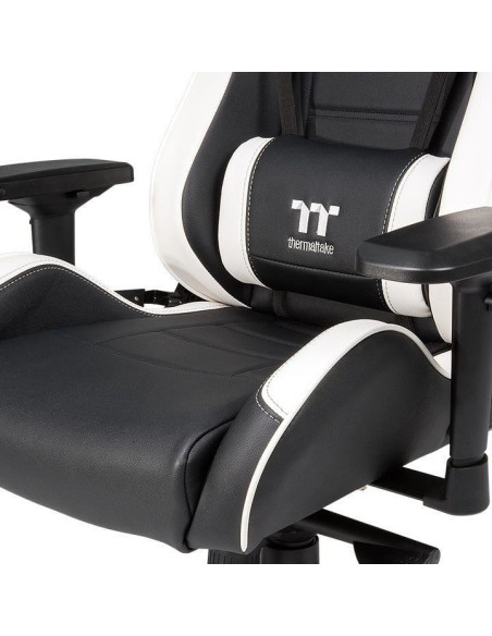 Scaun gaming Thermaltake X Fit negru cu alb,GGC-XFI-BBLFDL-01