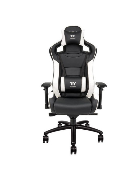 Scaun gaming Thermaltake X Fit negru cu alb,GGC-XFI-BBLFDL-01