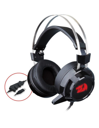 Casti Redragon Siren 2 negre cu stand Spectre,H301USB-1-BK