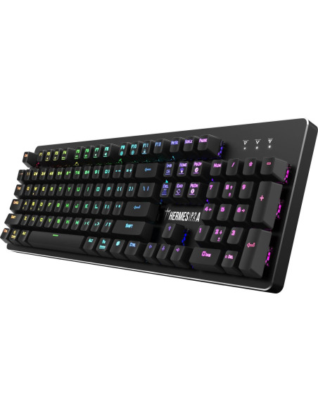 Tastatura gaming mecanica Gamdias Hermes P2A neagra iluminare