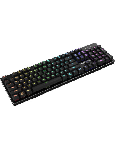 Tastatura gaming mecanica Gamdias Hermes P2A neagra iluminare