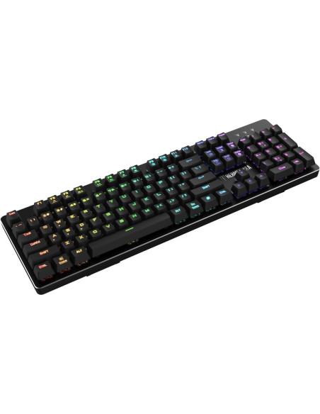 Tastatura gaming mecanica Gamdias Hermes P2A neagra iluminare