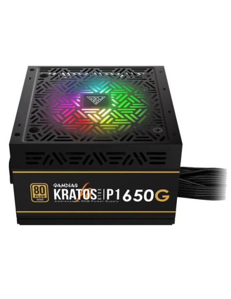 Sursa Gamdias Kratos P1 650W iluminare RGB,KRATOS-P1-650G Sursa Gamdias Kratos P1 650W iluminare RGB,KRATOS-P1-650G