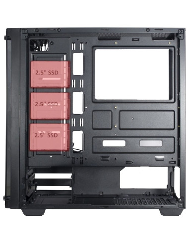 Carcasa Inter-Tech Cobweb neagra,C-907-COBWEB