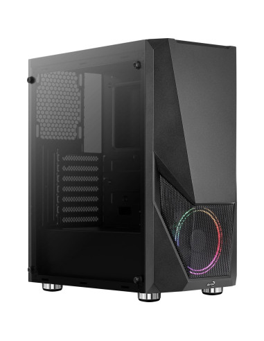 Carcasa Aerocool Zauron fRGB neagra,ZAURON-SATURN-FRGB-G-BK-V1