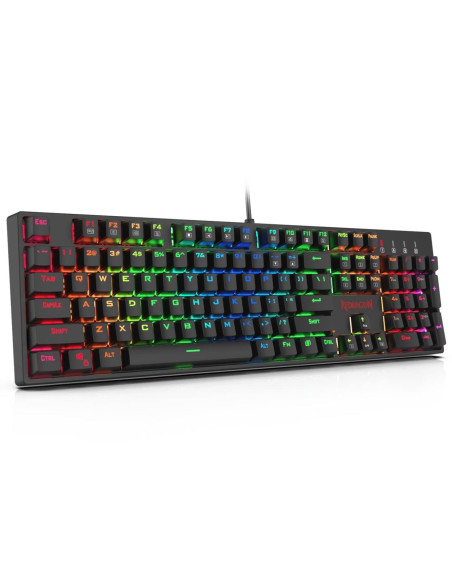 Tastatura gaming mecanica Redragon Surara neagra iluminare RGB