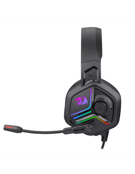 Casti Redragon Ajax iluminare RGB negre,H230-BK