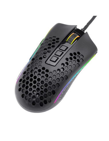 Mouse gaming Redragon Storm iluminare RGB negru,M808RGB-BK